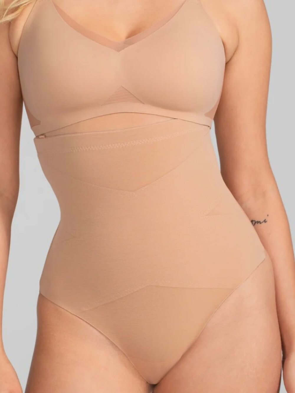 Honey Love Superpower Thong Shapewear 2X NWT SAND NUDE